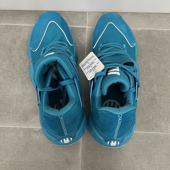 Adidas SM Harden Vol 4 TEAM Mens 14 Teal Blue Athletic Basketball Shoes EF9780 main image 4